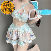 【In Stock】Sexy Cosplay Women’s Plush Three-Point Bunny Girl Lingerie Uniform Costume Costumes